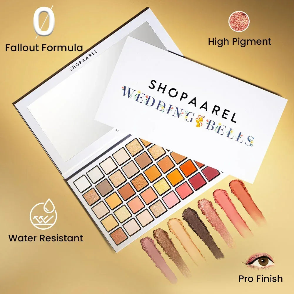 SHOPAAREL 50 Color Wedding Bells Eyeshadow Palette